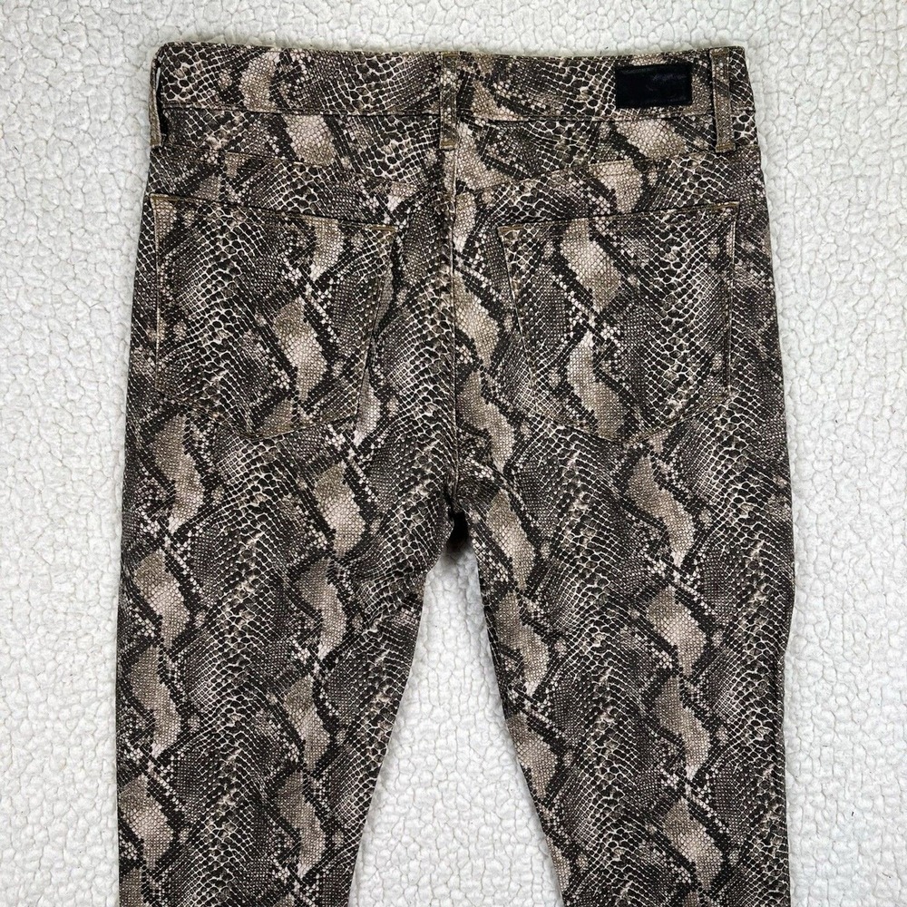 CJ by Cookie Johnson Jeans Women's 27 (Actual 30x31) Snakeskin Print Skinny - Picture 4 of 10
